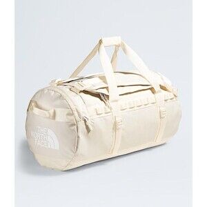 The North Face Base Camp Duffel Bag Medium 71L Travel TNF White Dune New $149